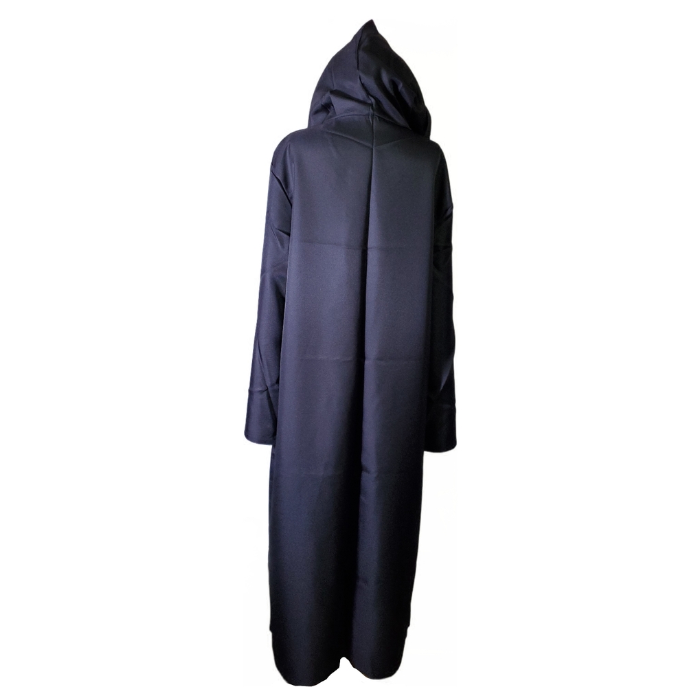 Costume Cloak Men Black Classic Star Wars Long Hooded Halloween Cosplay Overcoat - Picture 3 of 14
